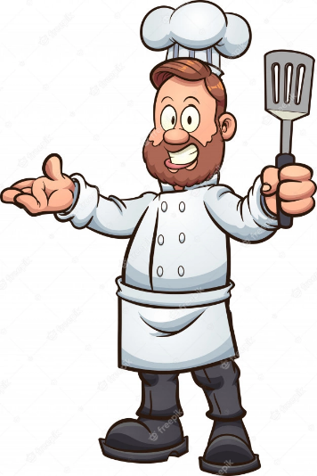 na zdjęciu rysunek kucharza
