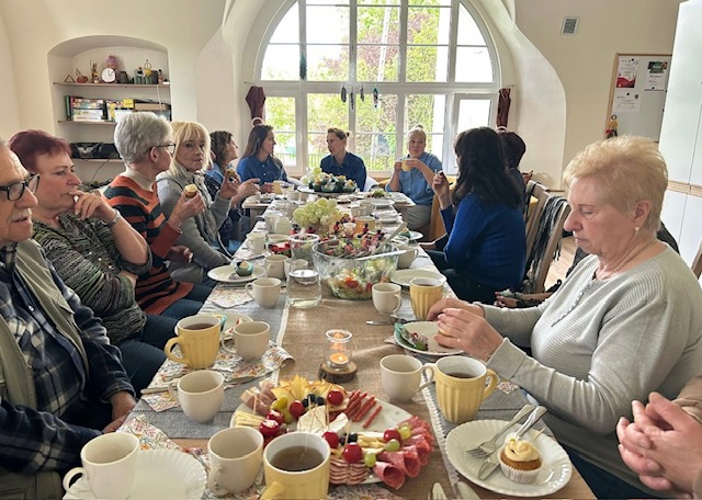 Spotkanie biesiadne z Kołem gospodyń wiejskich w Starych Bogaczowicach Kwietne Łąki