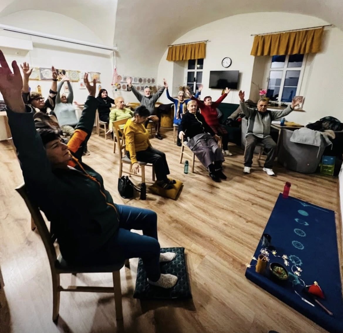 na zdjęciu zajęcia kizezjologiczne